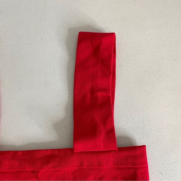 Intimately Free People Red Straight Lines Bralette Bra Size M/L New - Picture 16 of 16